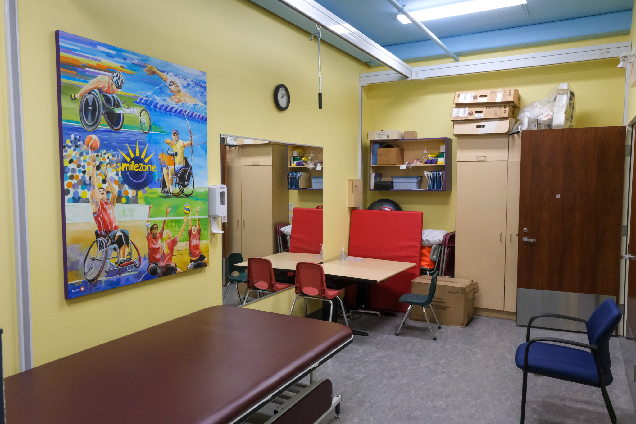 Grandview Kids' therapy room at the Abiltiies Centre.