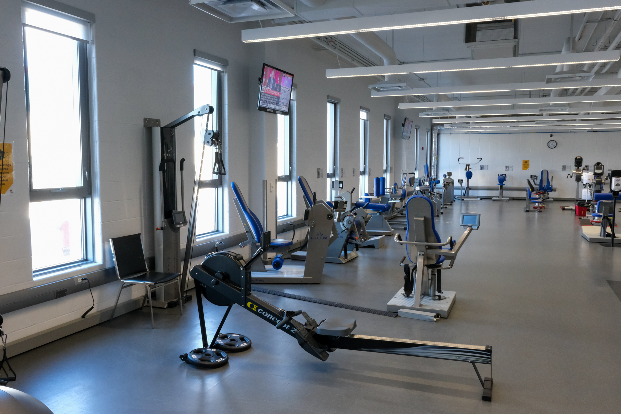 Excercise equipment at the Abilities Centre.