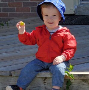 Grandview Kid 2-year-old Matteo smiling for the camera
