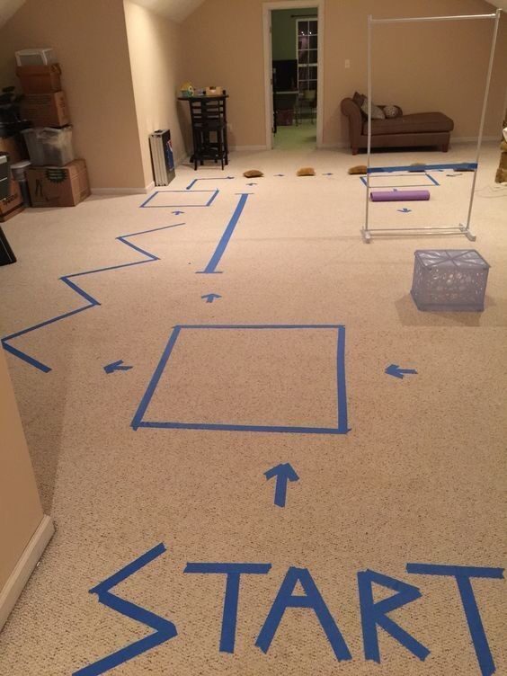 Tape maze at home