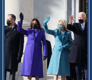 Inauguration Day 2021 showing President Joe Biden and Vice President Kamala Harris