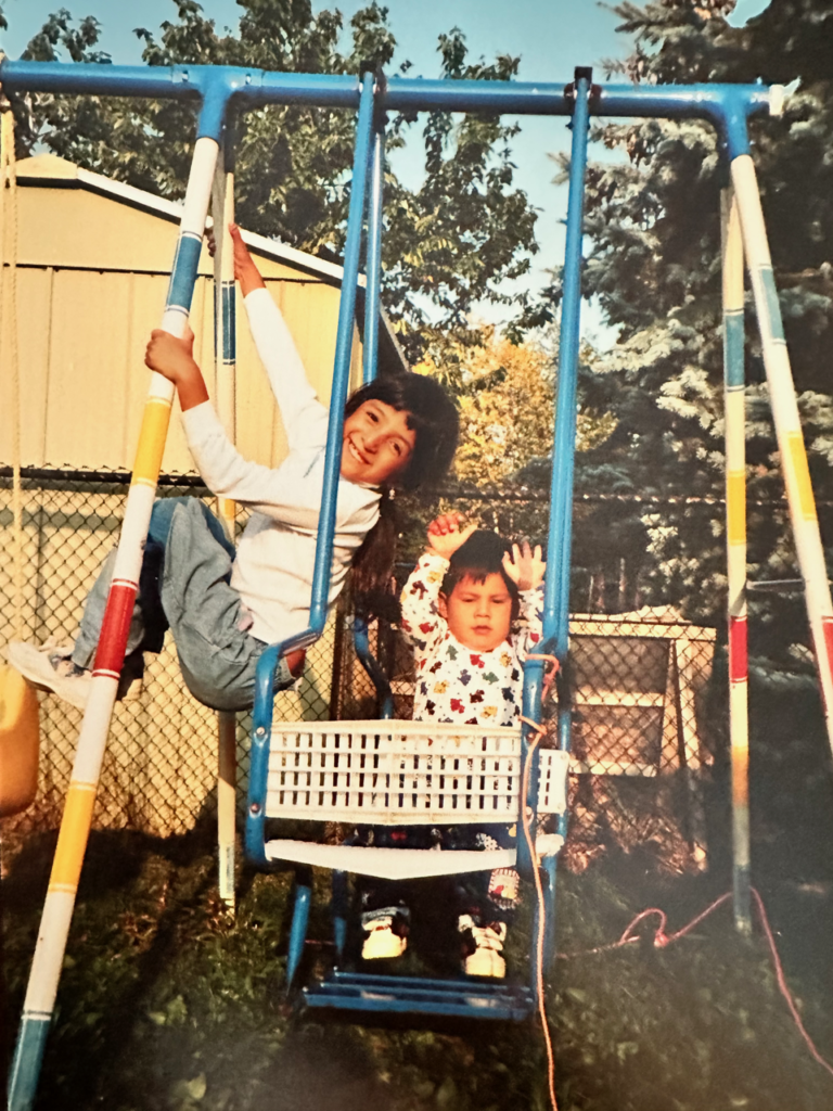 Maritza and her younger brother, Jamie.