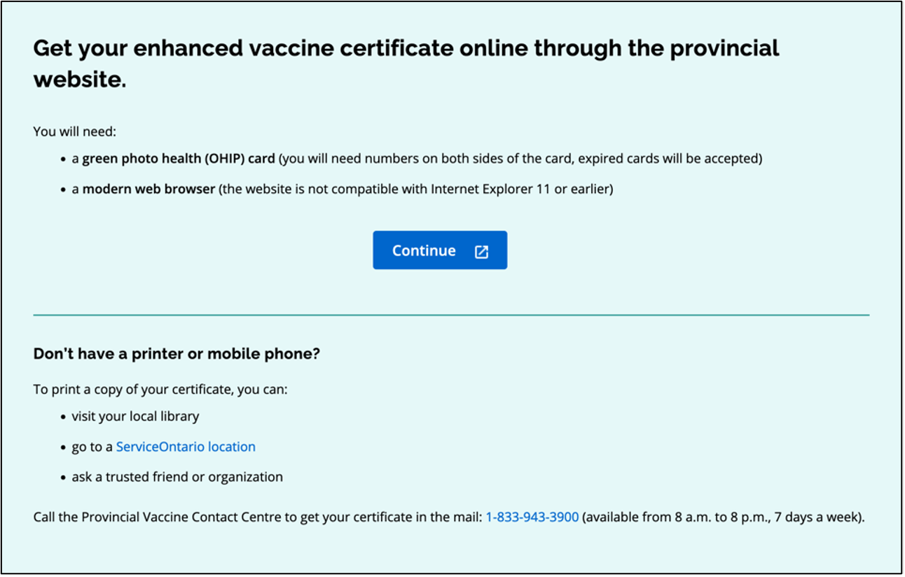 How to download your Enhanced Vaccine Certificate Grandview Kids