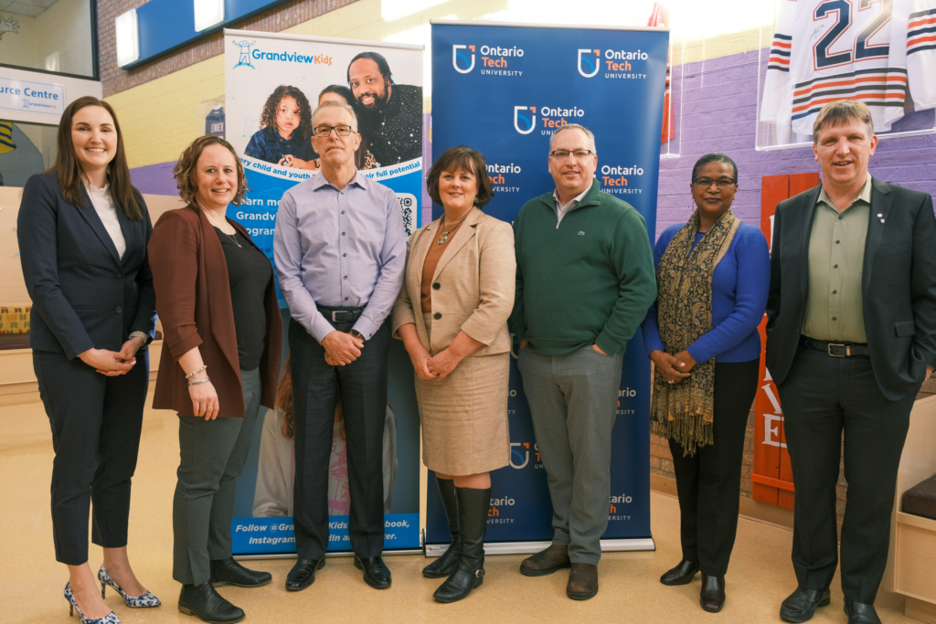 Long-established community partners Grandview Kids and Ontario Tech University are celebrating their shared commitment to advancing research, innovation and education in Durham Region through a formal Memorandum of Understanding (MOU).