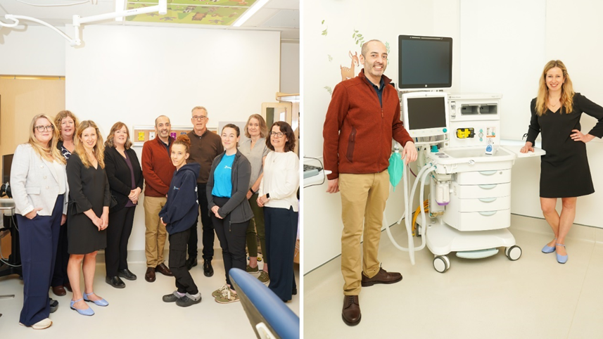 Members of Grandview Kids and Lakeridge Health’s Medical Services Teams and Team Grandview members supporting the GAP Clinic, posing in the Medical Services area at The Jerry Coughlan Building.